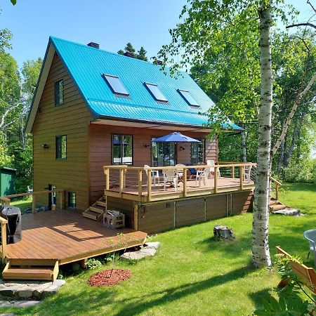 Villa La Nef Bleue Tadoussac Exterior foto